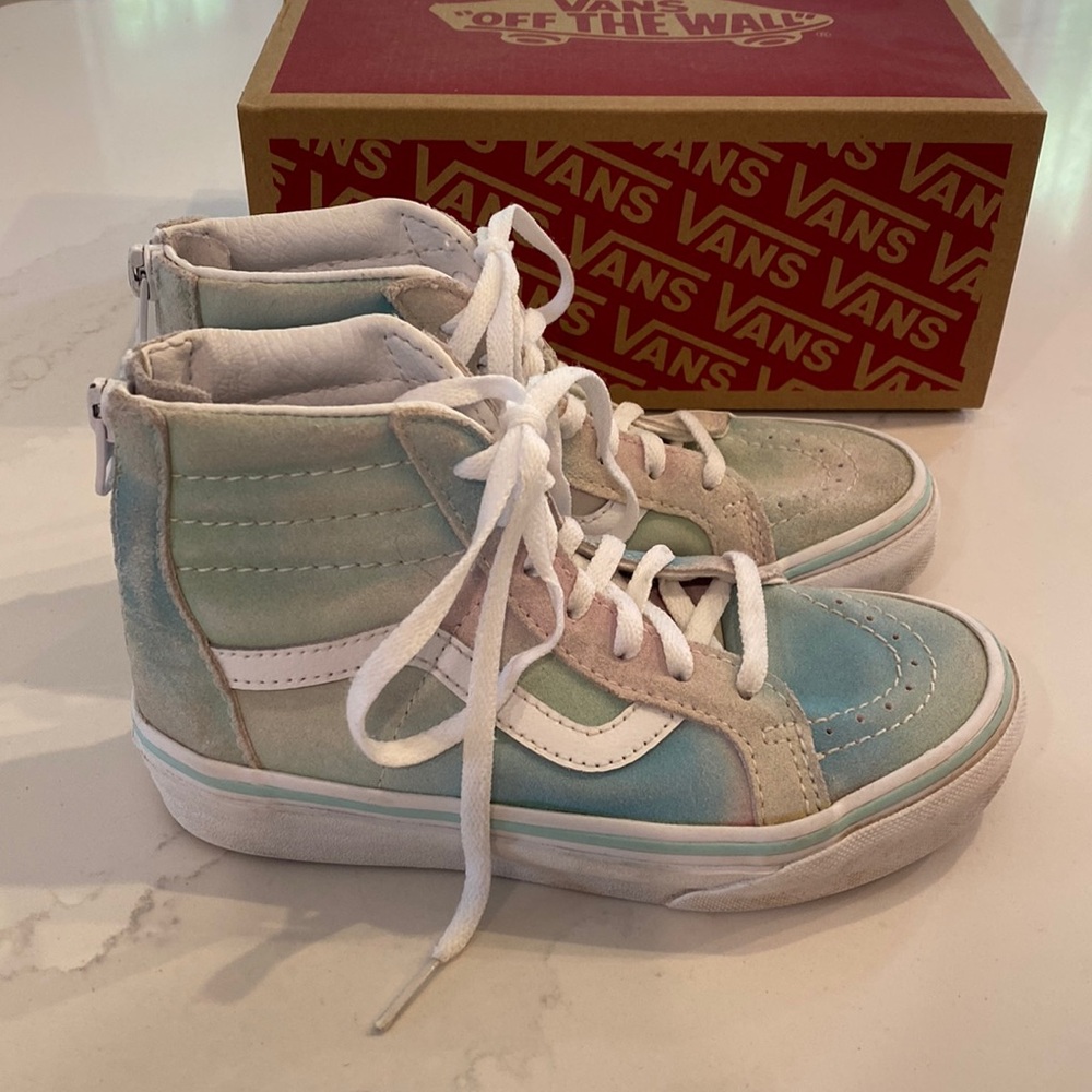 Tie Dye Suede Vans Sk8 Hi Zip